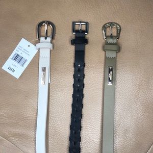 Set of 3 Steve Madden belts NWT size medium. 40 inches long